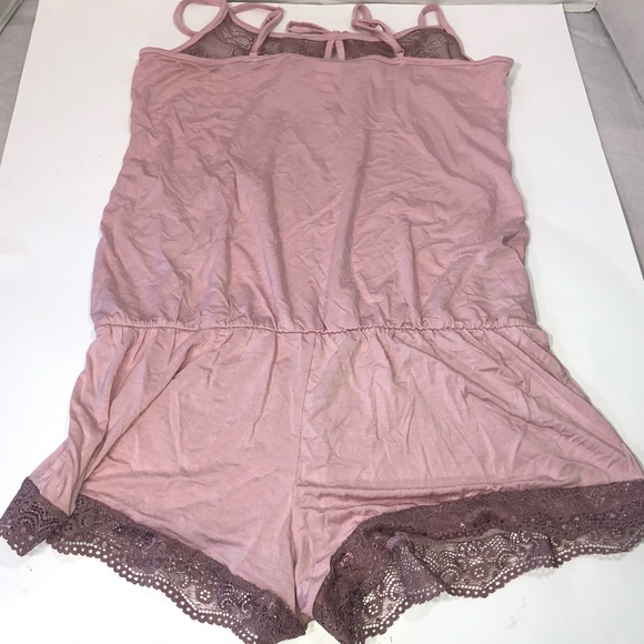 NWOT Adore Me Women’s Intimate Sleepwear Romper Shorts Size Medium Pink - Picture 8 of 10